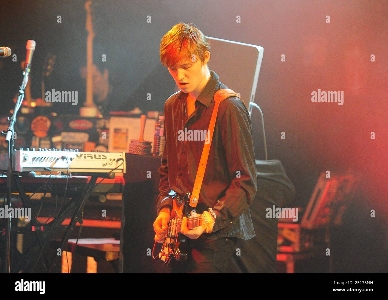 Catherine Ringer and her son Raoul performing live at 'La Cigale' in ...