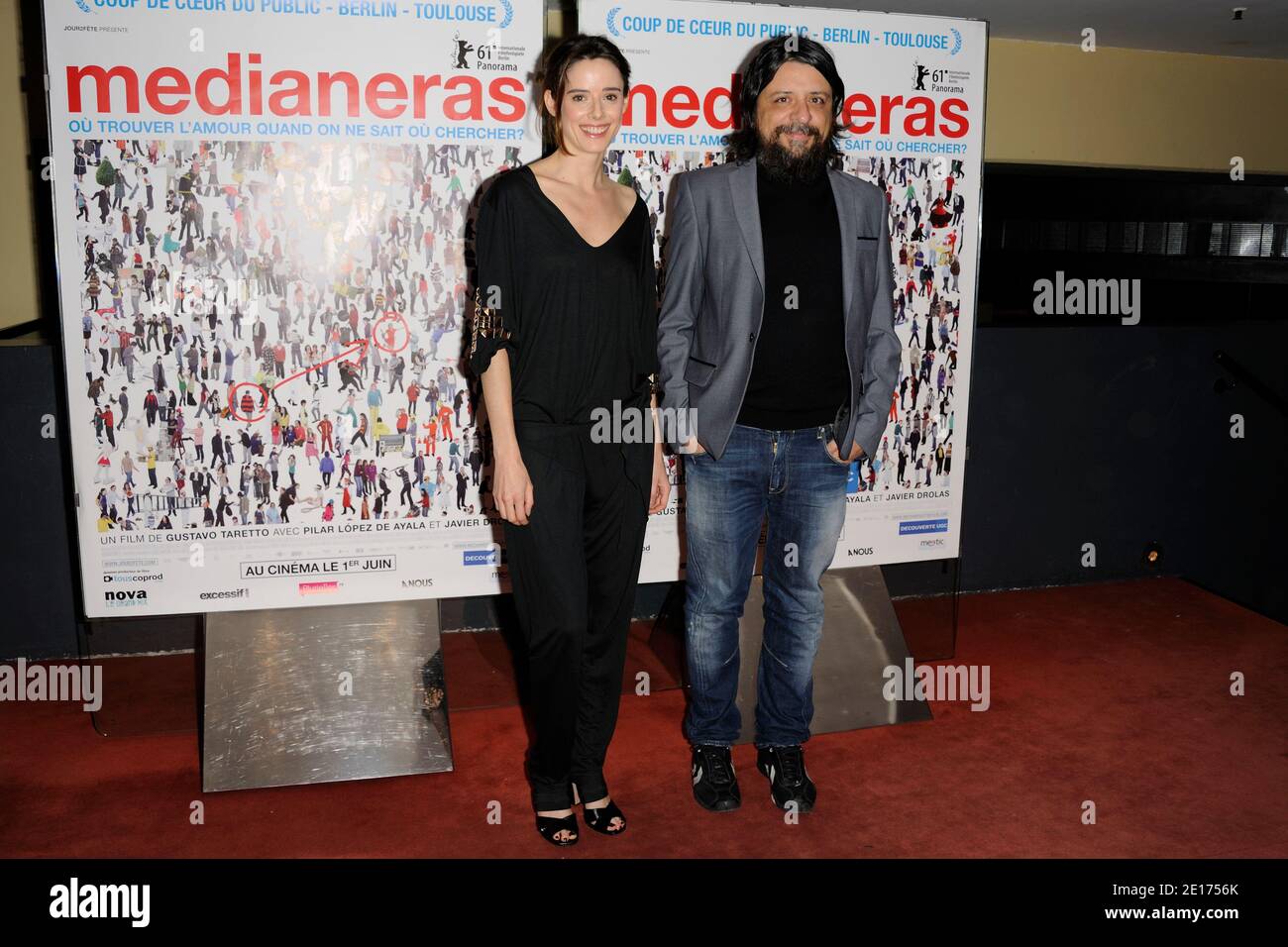 Pilar Lopez de Ayala and Gustavo Taretto attending the ''Medianeras' Paris  premiere at UGC Cine Cite des Halles on May 24, 2011 in Paris, France.  Photo by Alban Wyters/ABACAPRESS.COM Stock Photo -