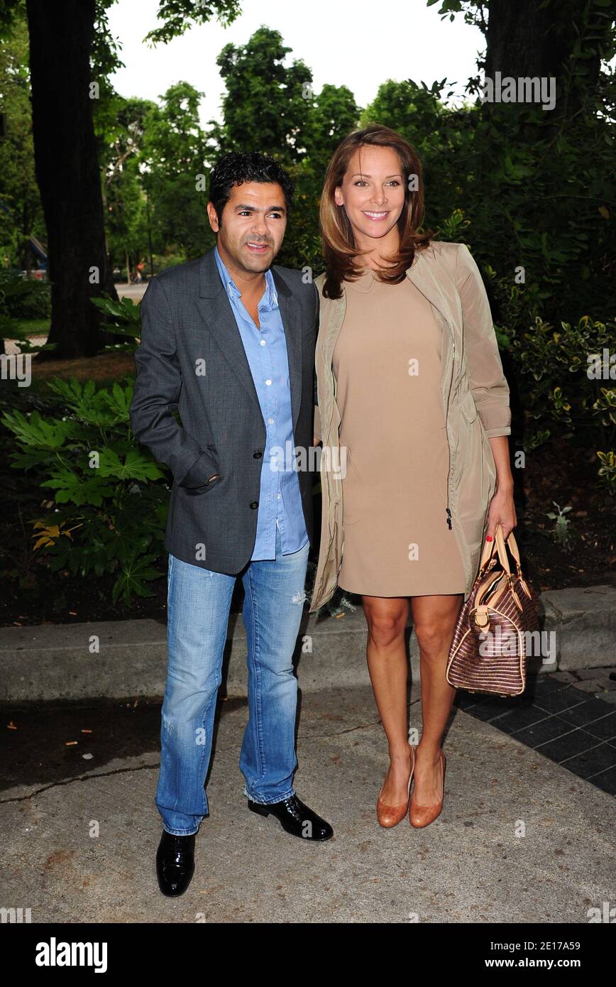 Pregnant Melissa Theuriau and Jamel Debbouze arriving at a evening hosted by the 'Culture and Diversite' Fondation held at the Theatre du Rond Point in Paris, France on May 30, 2011. Photo by Mousse/ABACAPRESS.COM Stock Photo