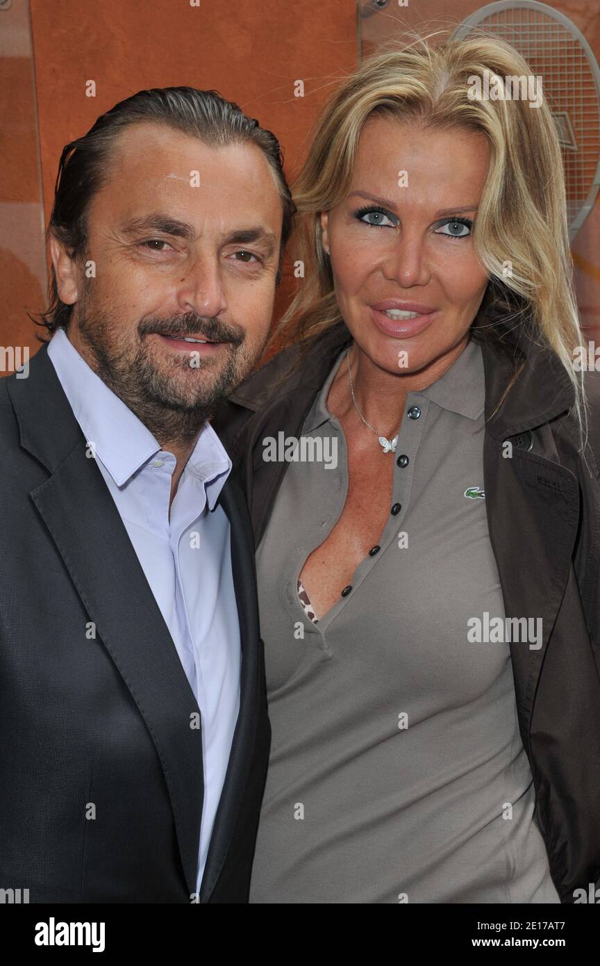 Henri Leconte and his wife Florentine attending the French Tennis Open 2011  at Roland Garros arena in Paris, France on May 31, 2011. Photo byChristophe  Guibbaud/ABACAPRESS.COM Stock Photo - Alamy