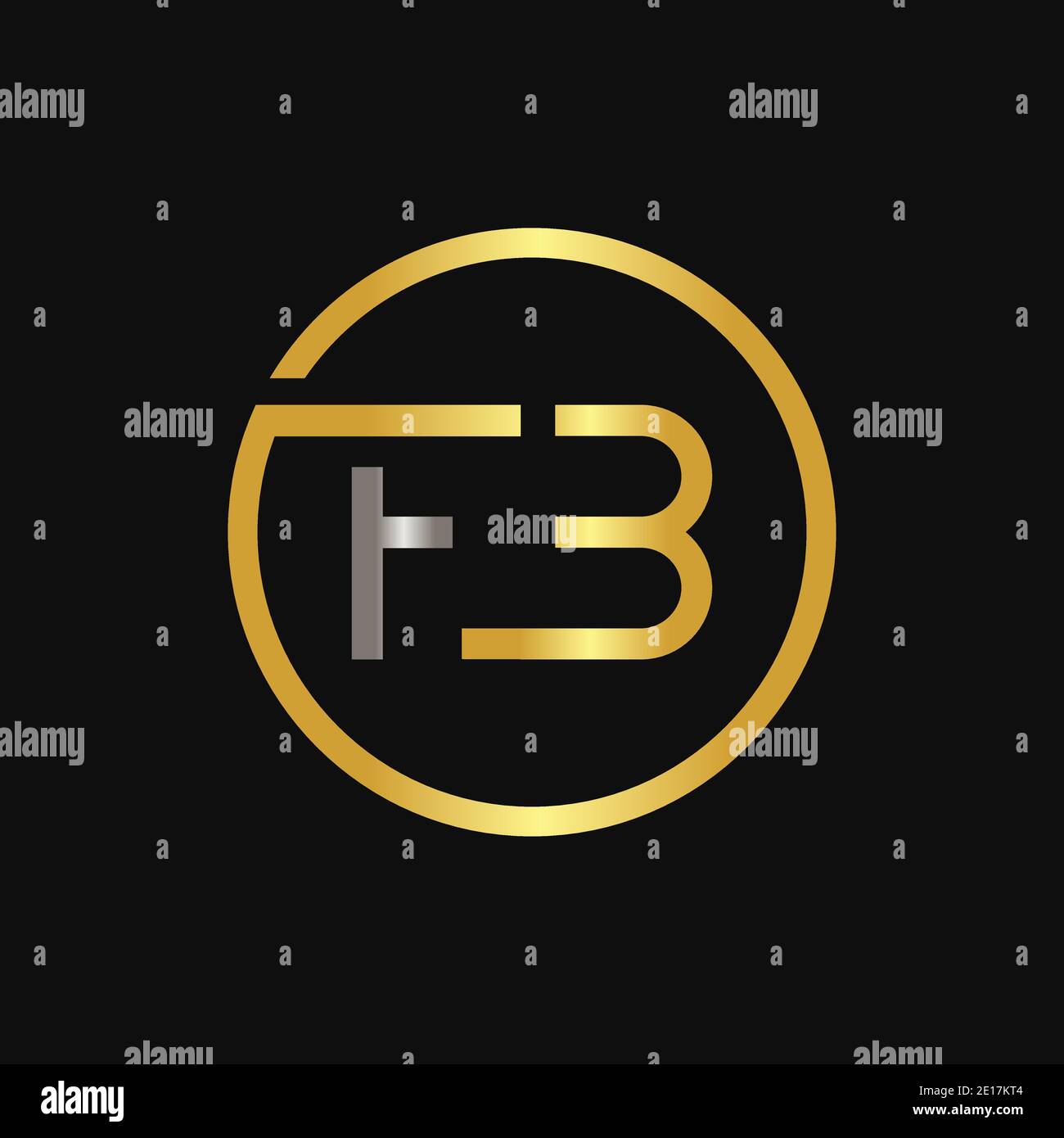 Initial FB Letter Logo Creative Typography Vector Template. Creative