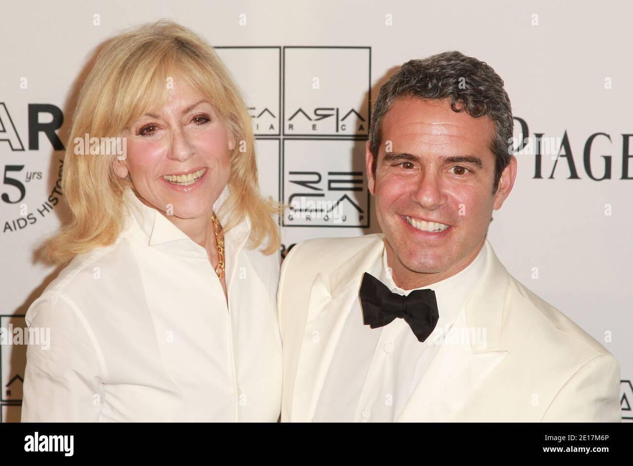 Judith Light and Andy Cohen attend the 2nd Annual amfAR Inspiration Gala at The Museum of Modern Art in New York City, NY, USA on June 14, 2011. Photo by Elizabeth Pantaleo/ABACAPRESS.COM Stock Photo