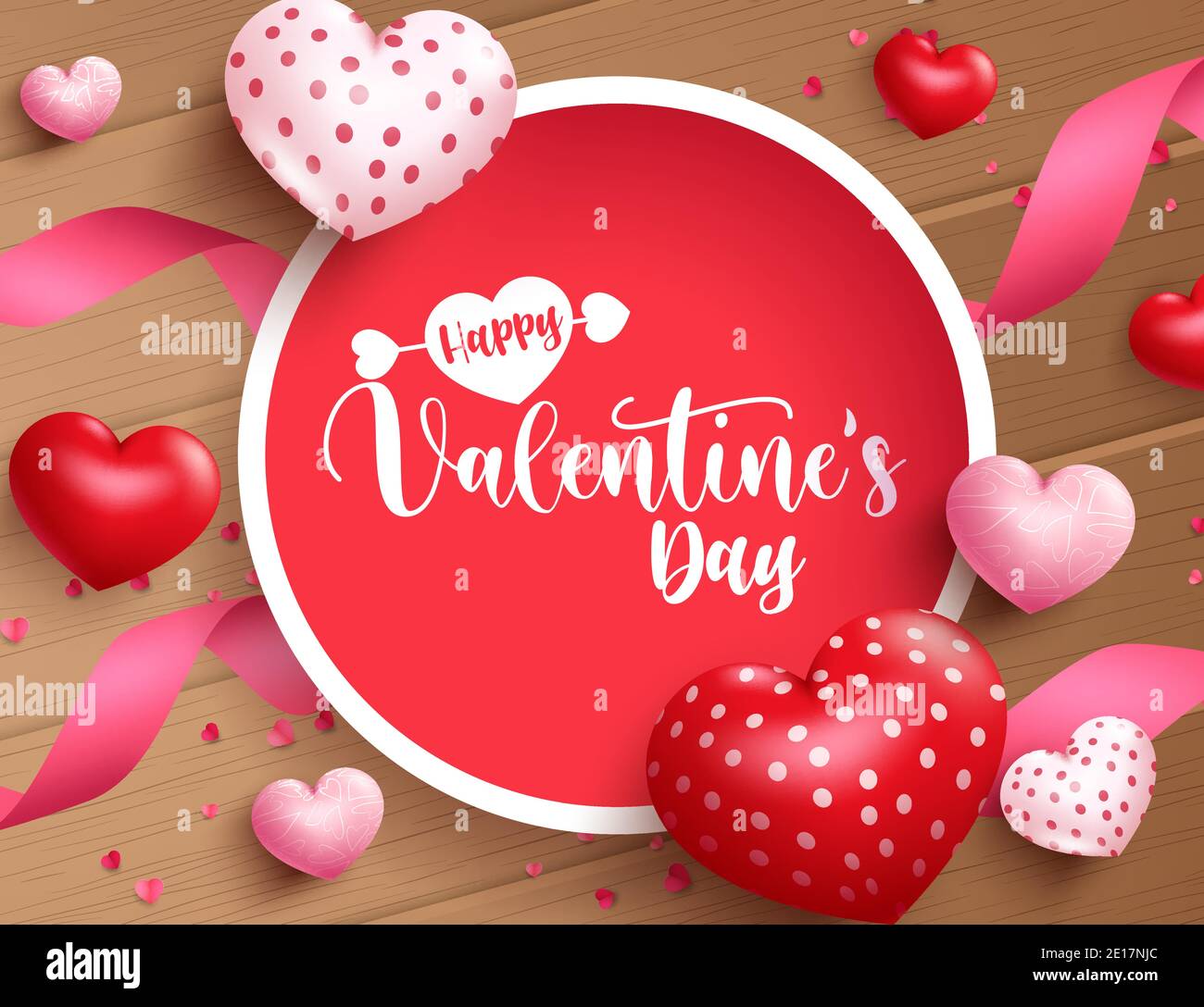 Hearts valentine element vector set. Red and white heart balloons ...
