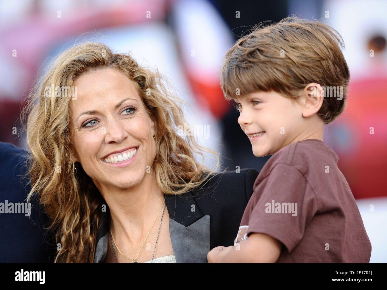 Sheryl Crow and her son Wyatt Steven Crow attend the Pixars Studios