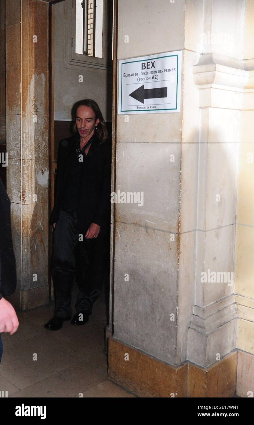British Fashion Designer John Galliano Arrives At The Paris Courthouse France On June 22 2011 John Galliano Charged With Hurling Anti Semitic Slurs In A Paris Cafe Allegations That Shocked The Fashion