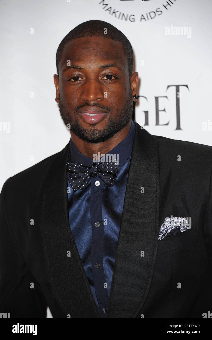 Dwayne Wade Attending The AmfAR Inspiration Gala At Pavillon Gabriel In