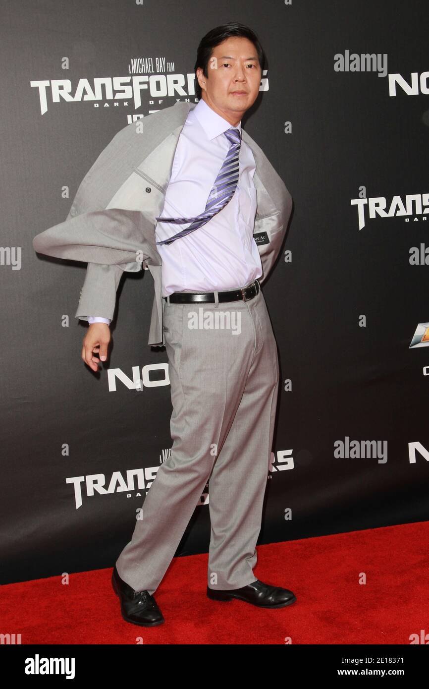Ken jeong new york premiere of transformers hires stock photography