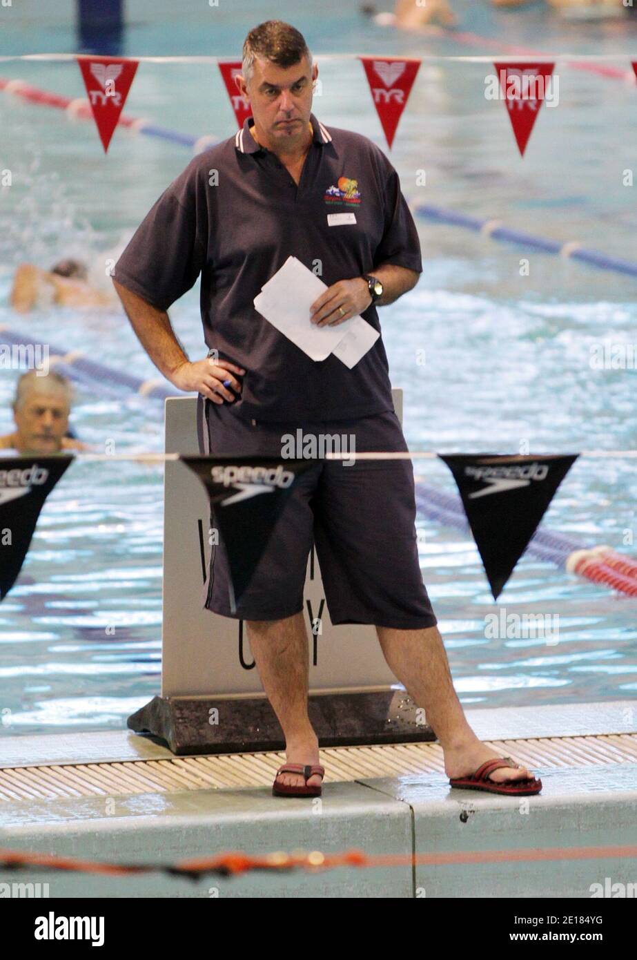 Pictured is Paul Wright at West Waves Swimming Complex today. His son ...