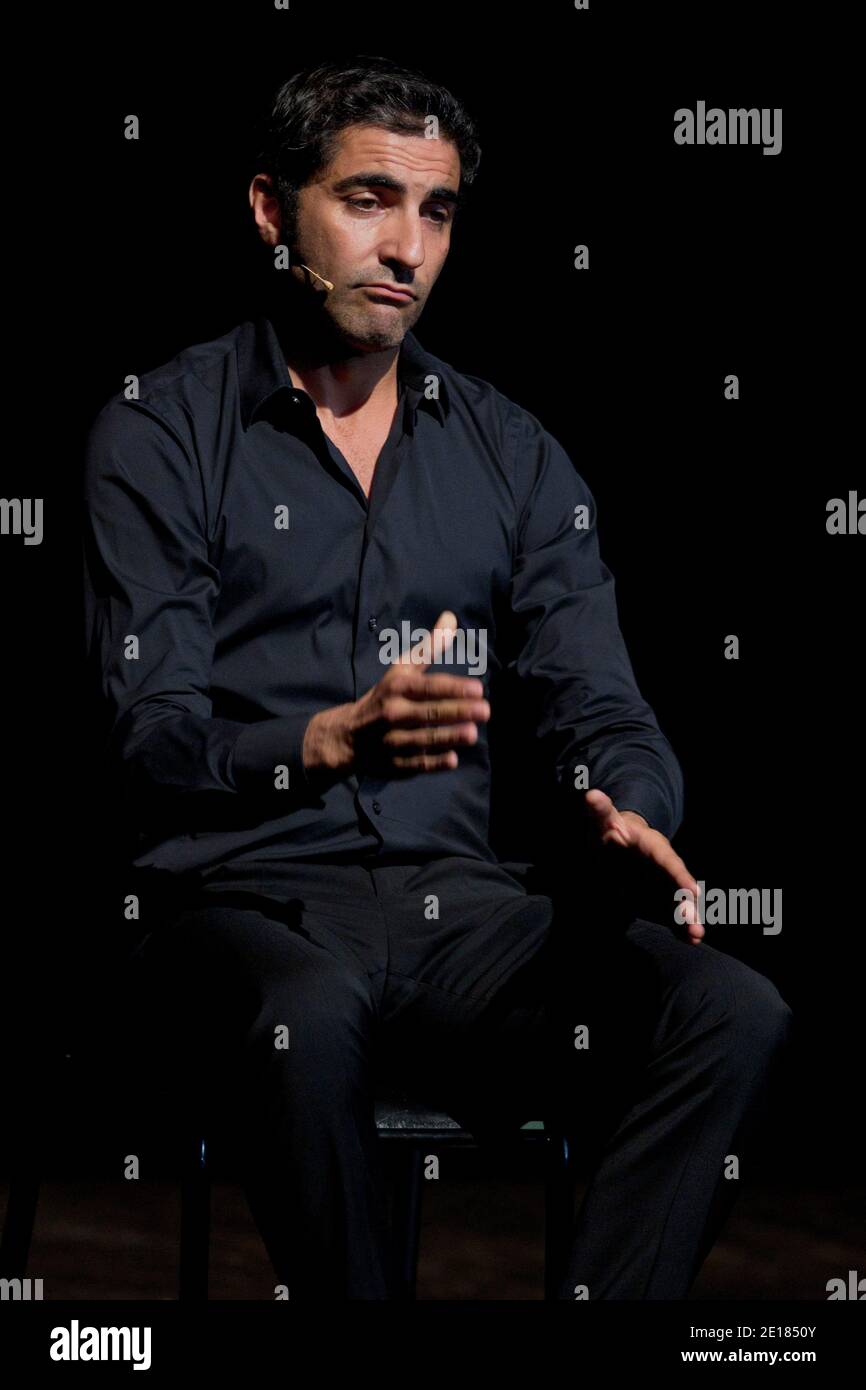 French humorist Ary Abittan performs at the Theatre Croisette in Cannes, southern France on June 06, 2011. Photo by Syspeo.R/ABACAPRESS.COM Stock Photo