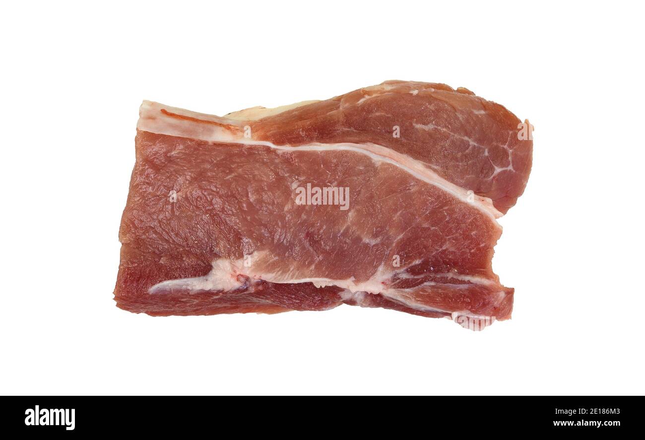 Raw beef meat isolated on white Stock Photo - Alamy