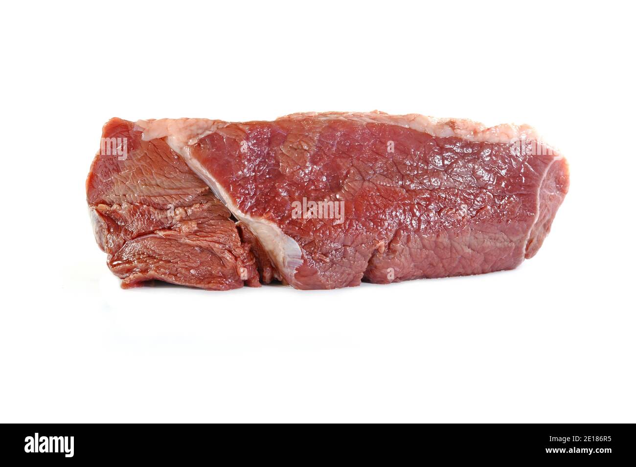 Raw beef meat isolated on white Stock Photo - Alamy