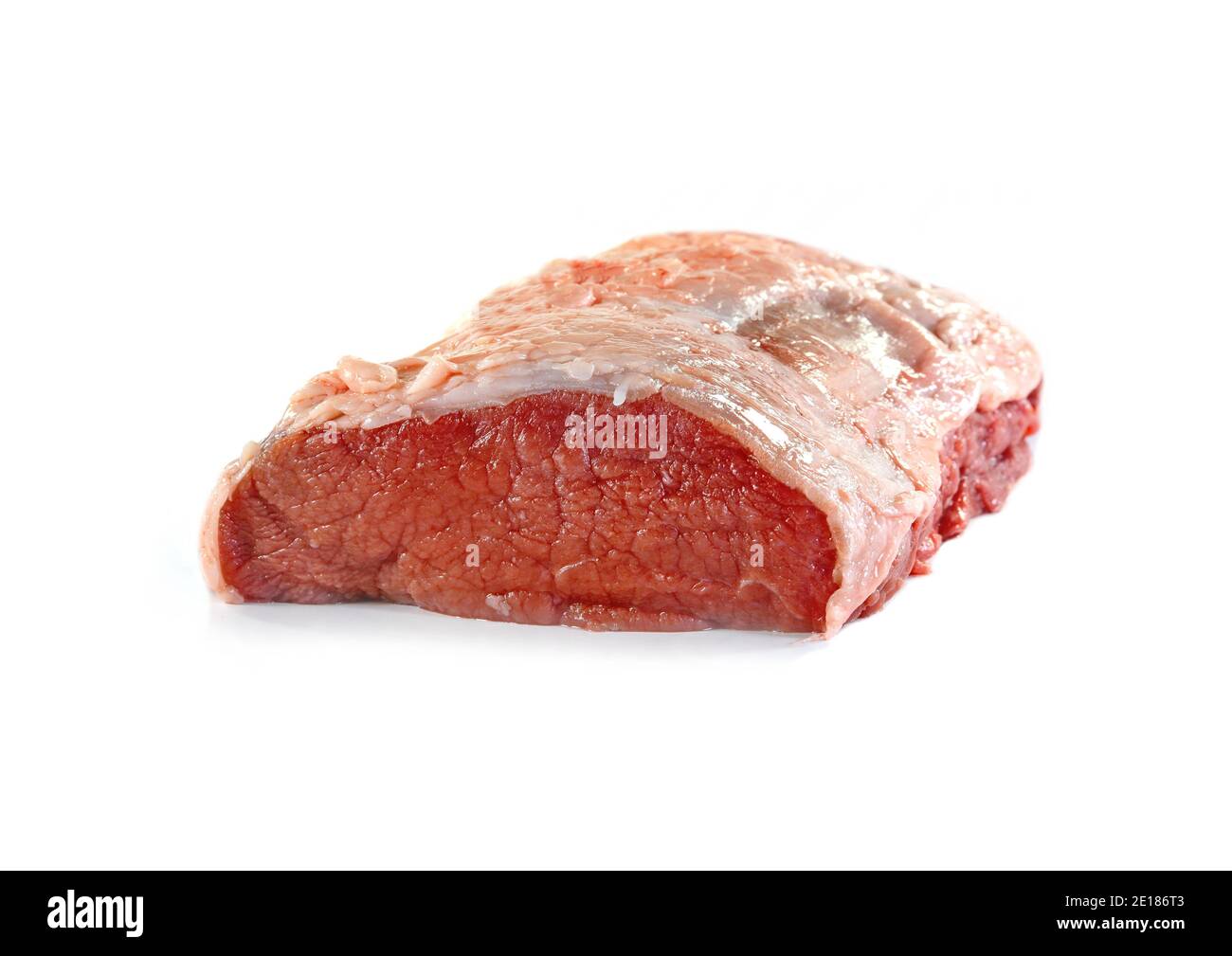 Raw beef meat isolated on white Stock Photo - Alamy