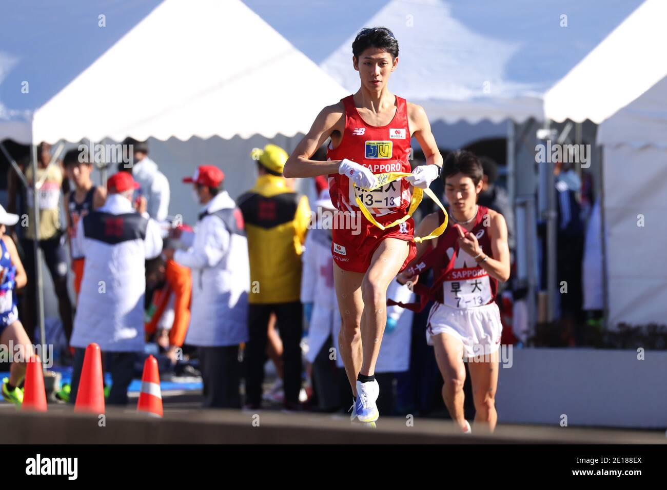 Kanagawa, Japan. 2nd Jan, 2021. Iori Sugawara Ekiden : The 97th Hakone ...
