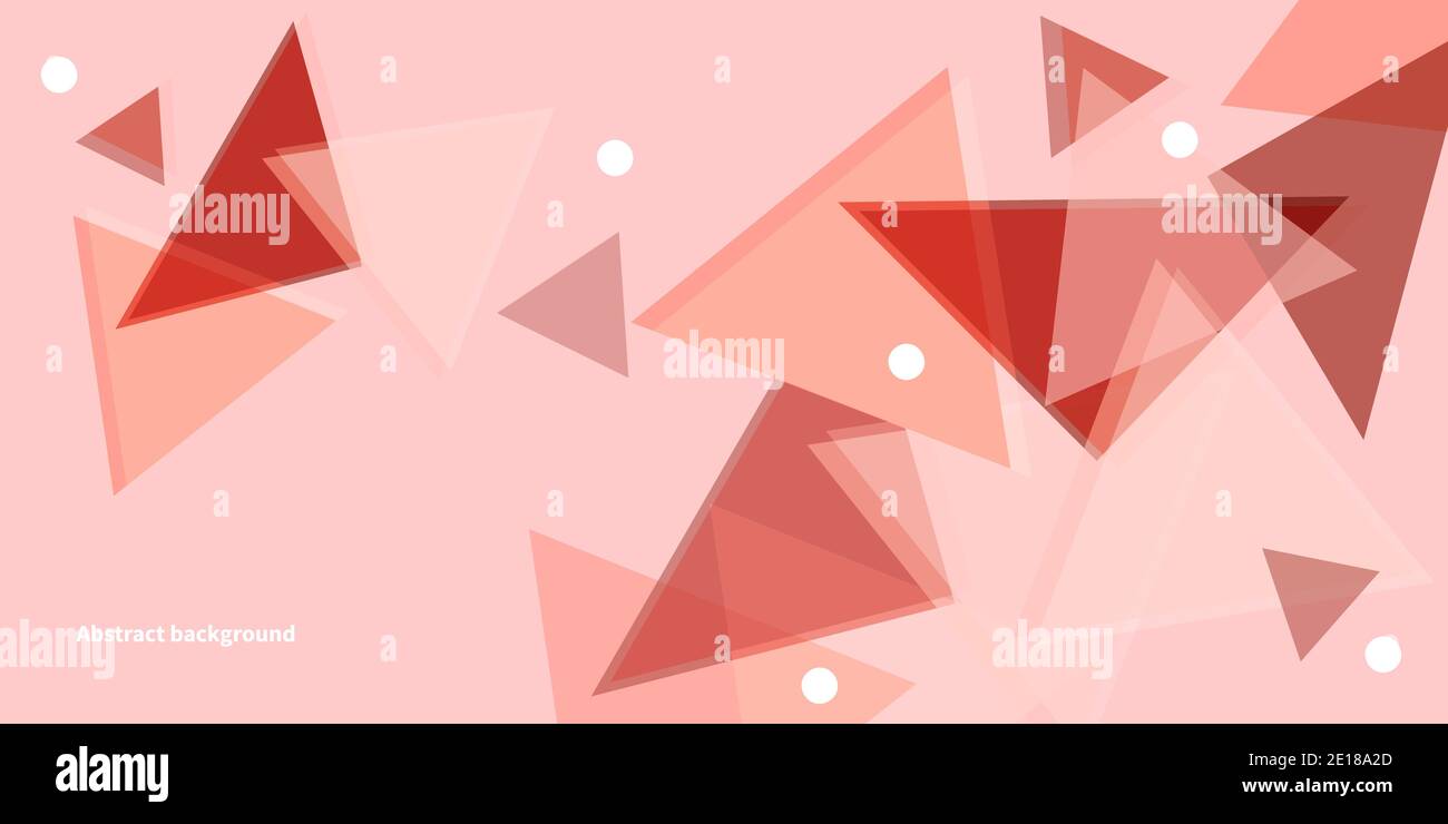 Abstract triangle background. Modern flat wallpaper. Geometric web banner Stock Vector