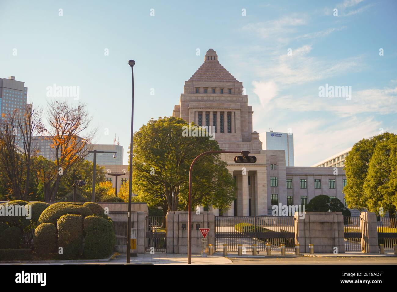 National Diet Building in Tokyo, Japan. Japanese Parliament. Stock Photo