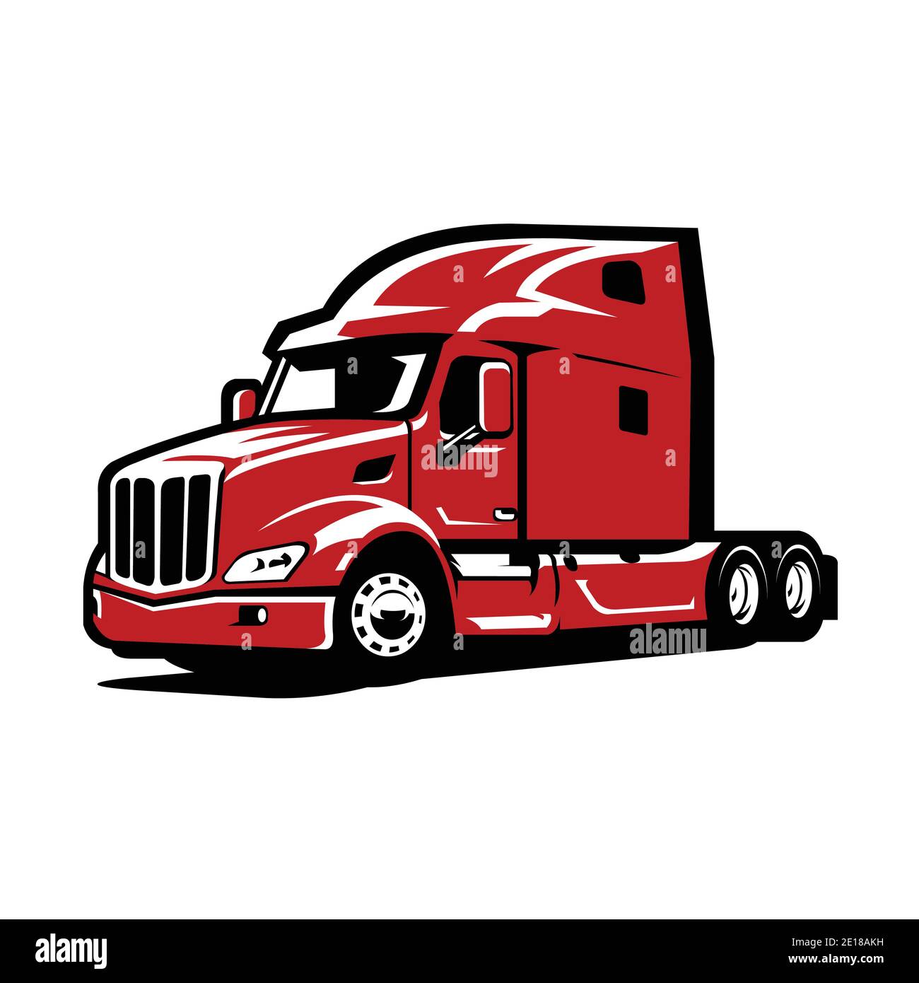 18 wheeler engine Stock Vector Images Alamy
