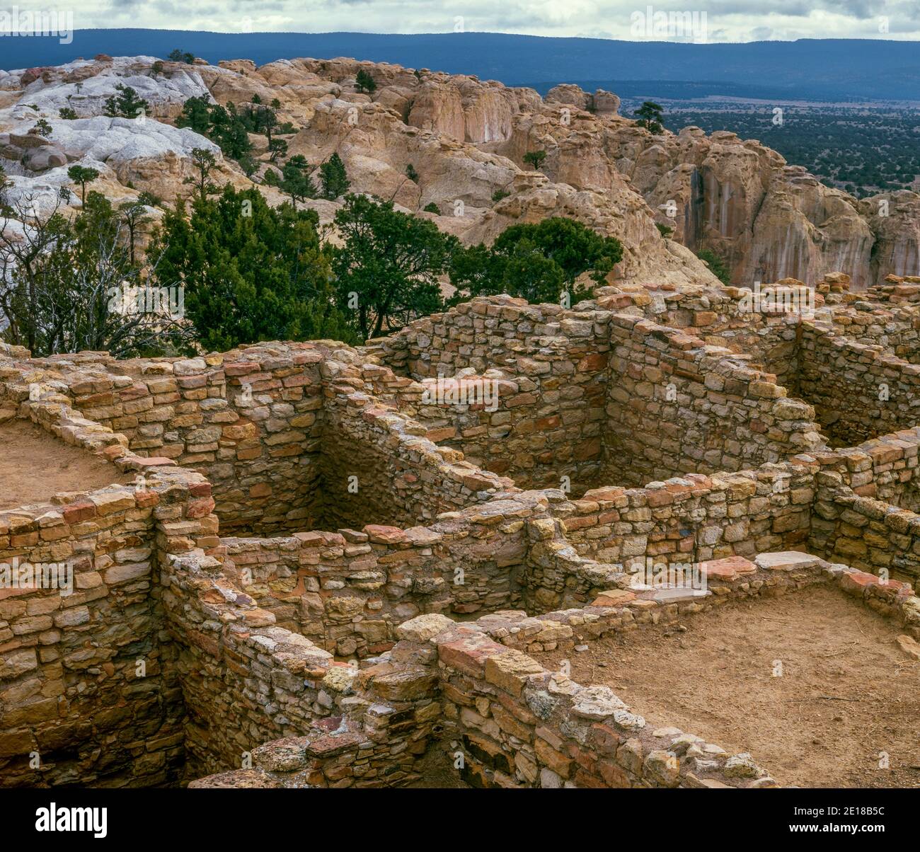 A'ts'ina Ruin, El Morro National Monument, New Mexico Stock Photo