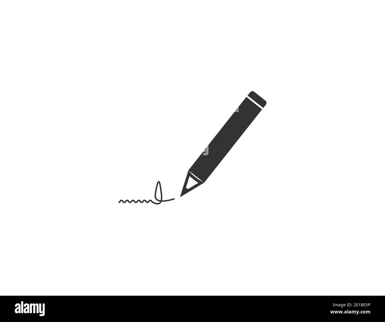 Document, pen, signature icon. Vector illustration., flat Stock Vector