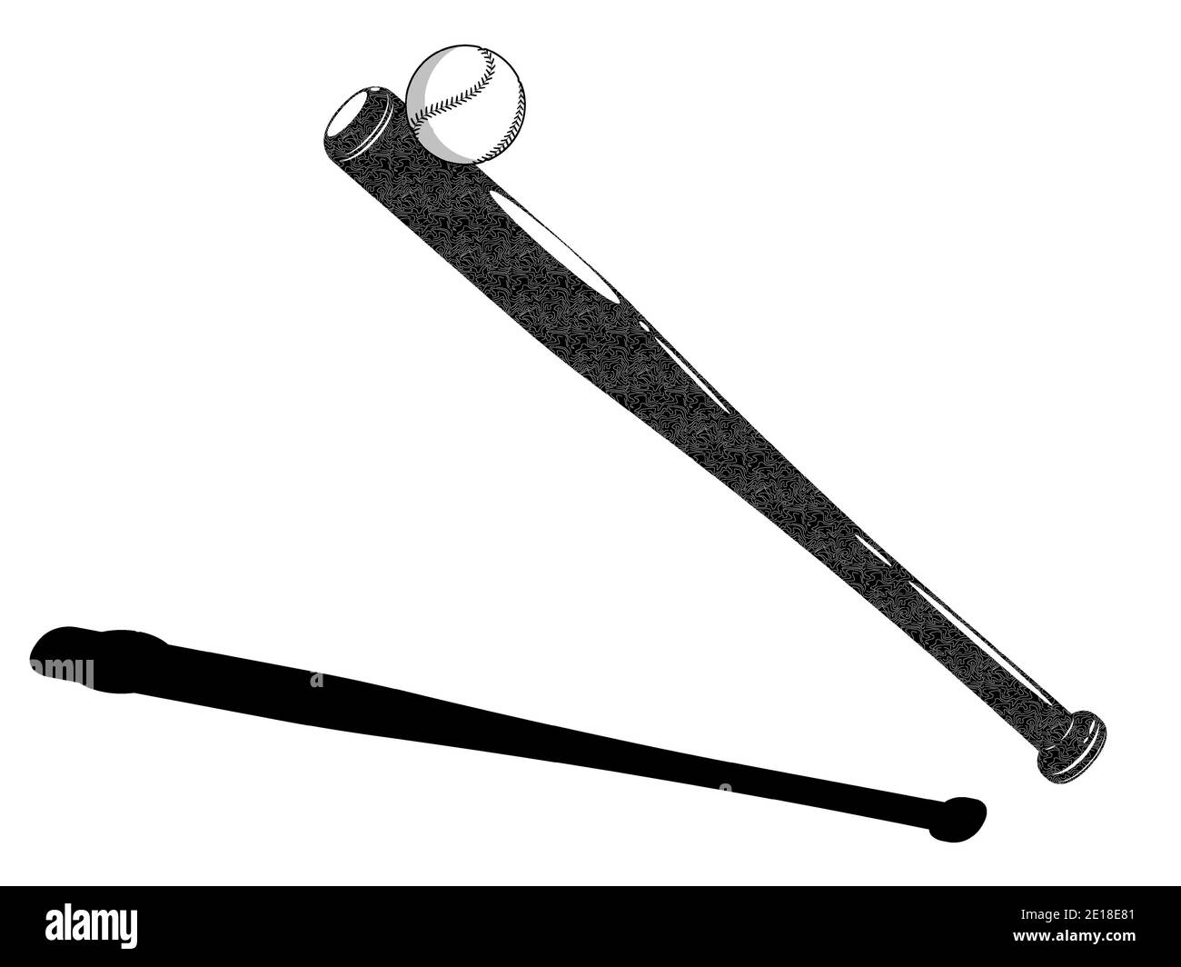 sports baseball bat powerfully hits flying ball. American national