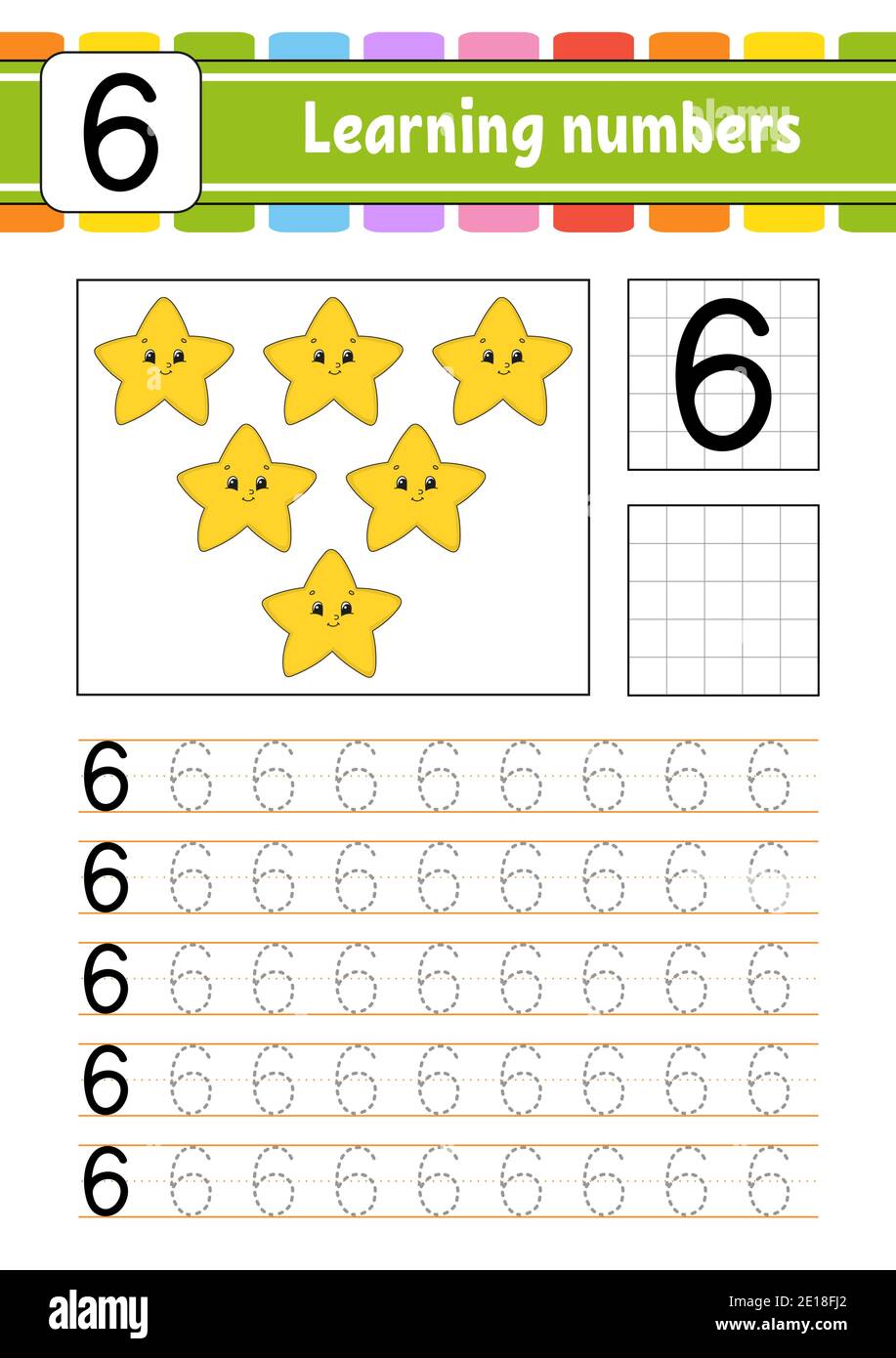 Trace and write. Handwriting practice. Learning numbers for kids ...