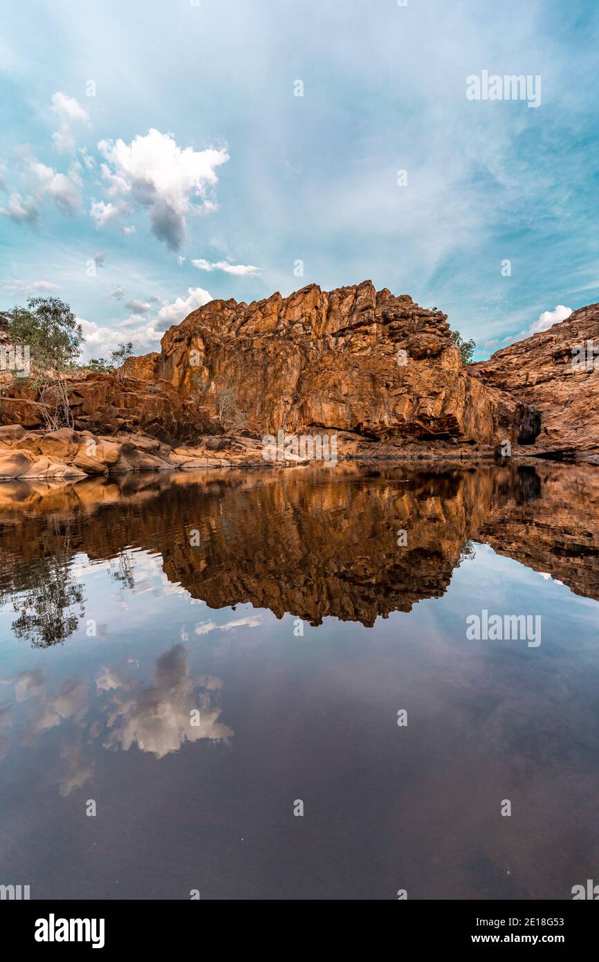 Edith Falls upper pool Stock Photo