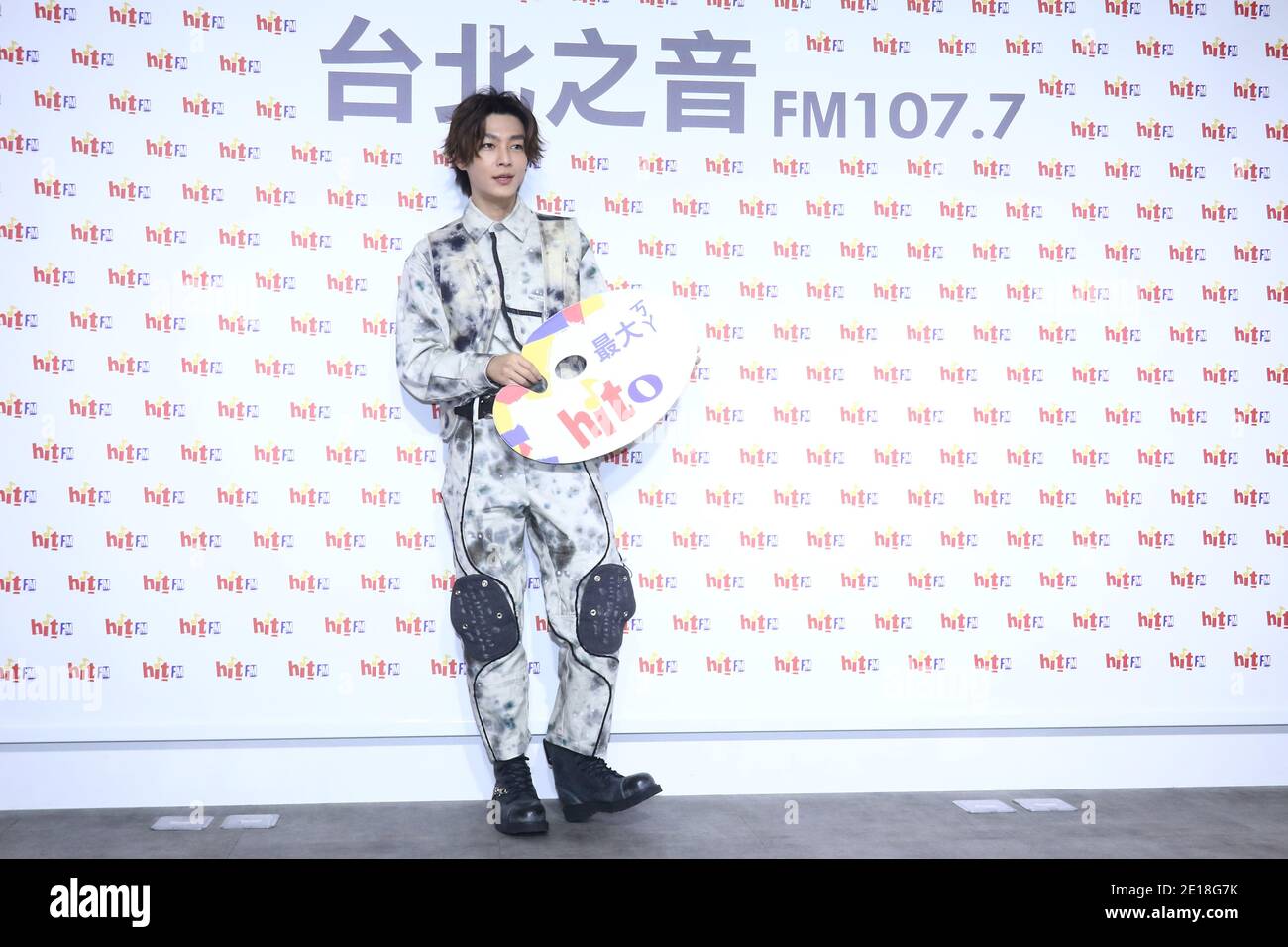 Taipei. 04th Jan, 2021. Aaron Yan attends Hit Fm radio show to promote his  new album