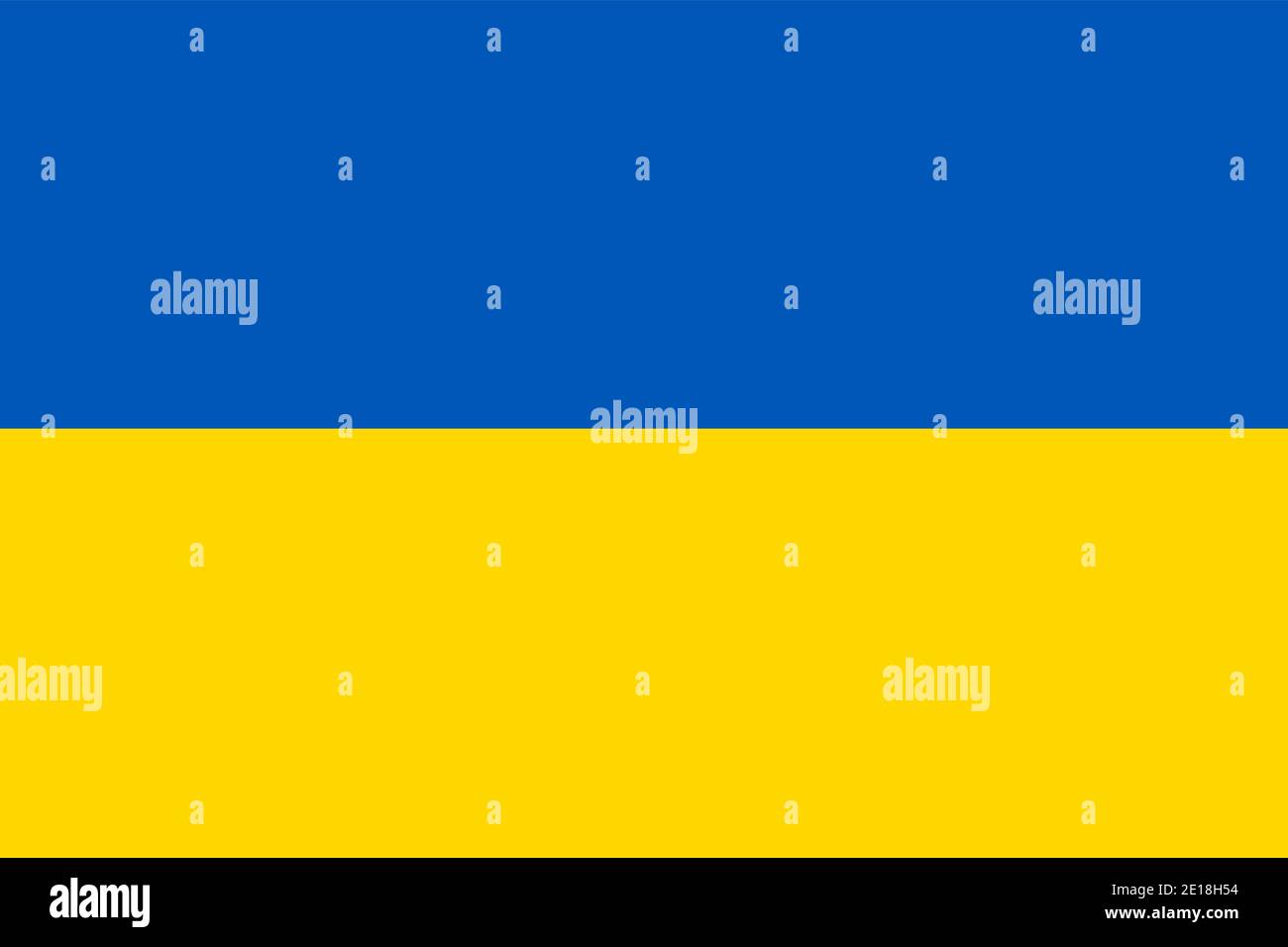 National flag of Ukraine Stock Vector