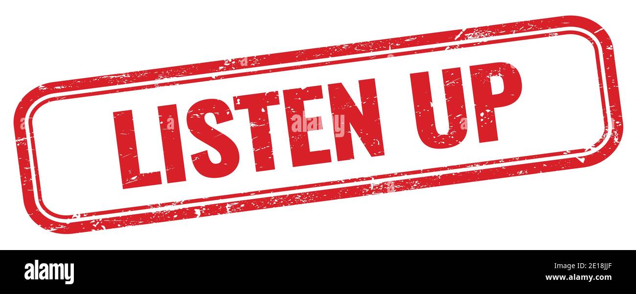 Listen up stamp hi-res stock photography and images - Alamy