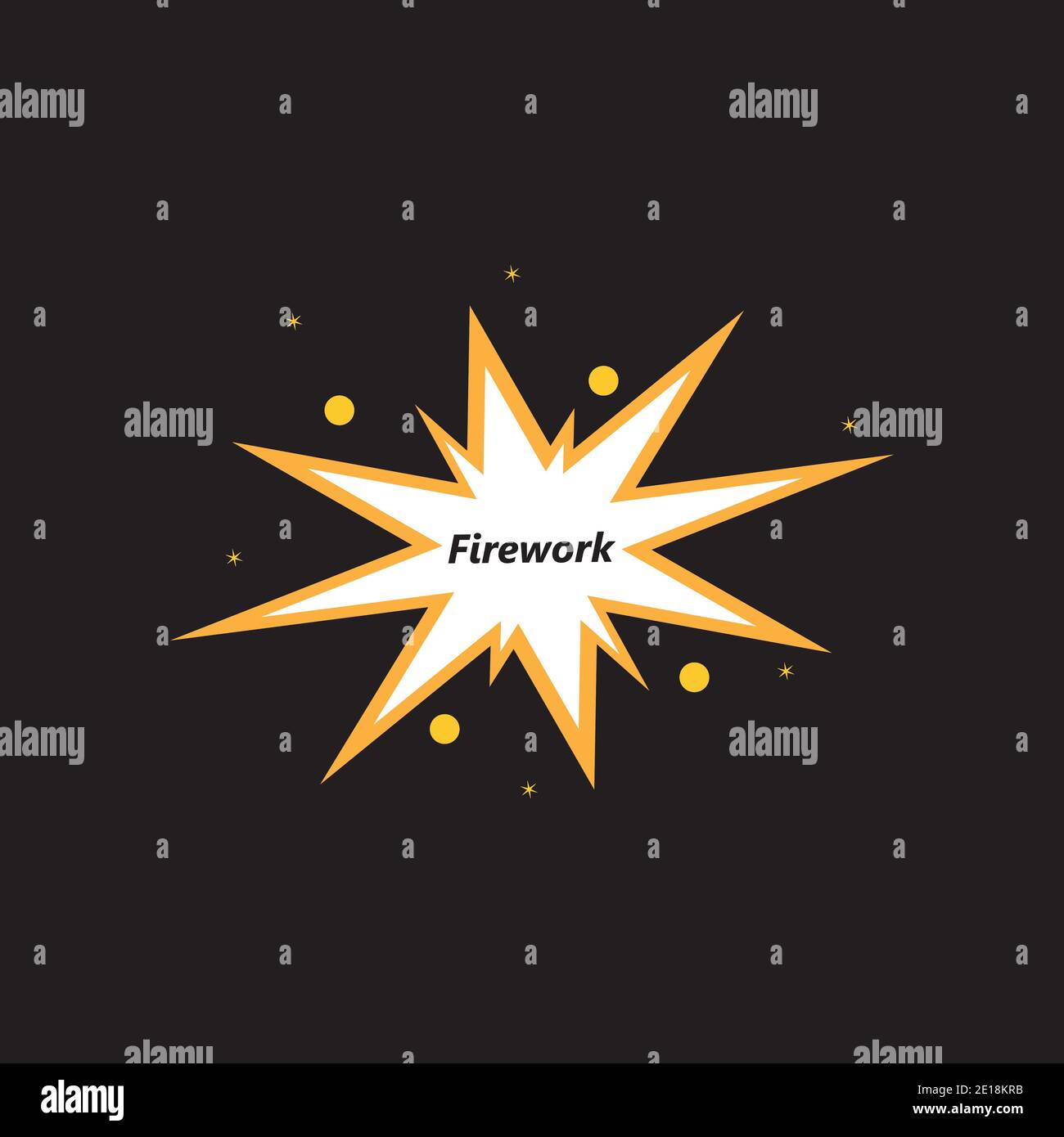Firework logo vector template illustration Stock Vector Image & Art - Alamy
