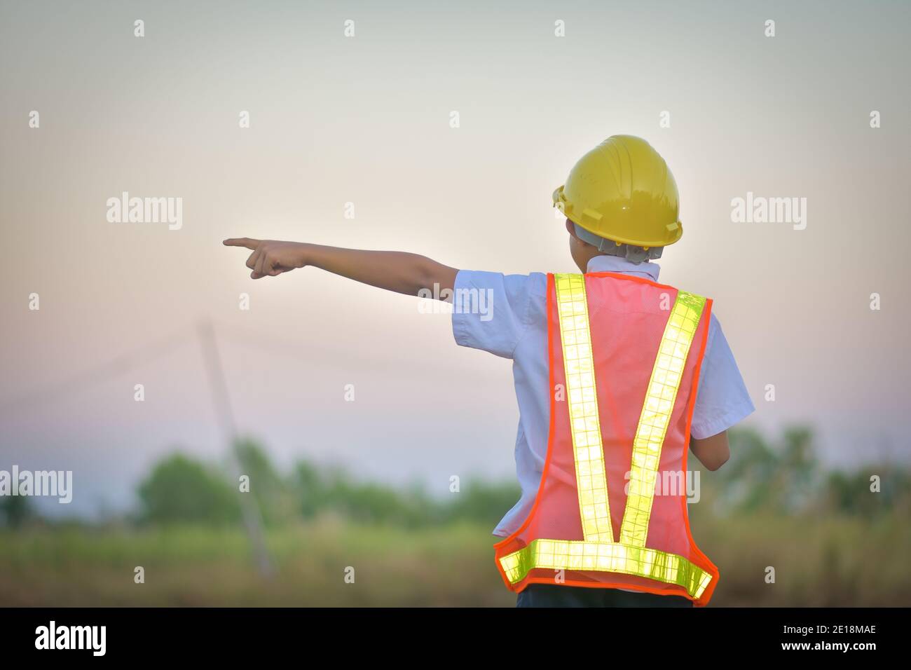 Boy Engineer construction fill happy smile fun in action Engineering ...