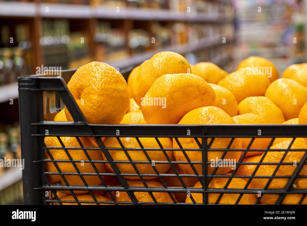 June 19, 2021. New York. Halos fresh mandarin or tangerines in bag on white  background. Top view Stock Photo - Alamy