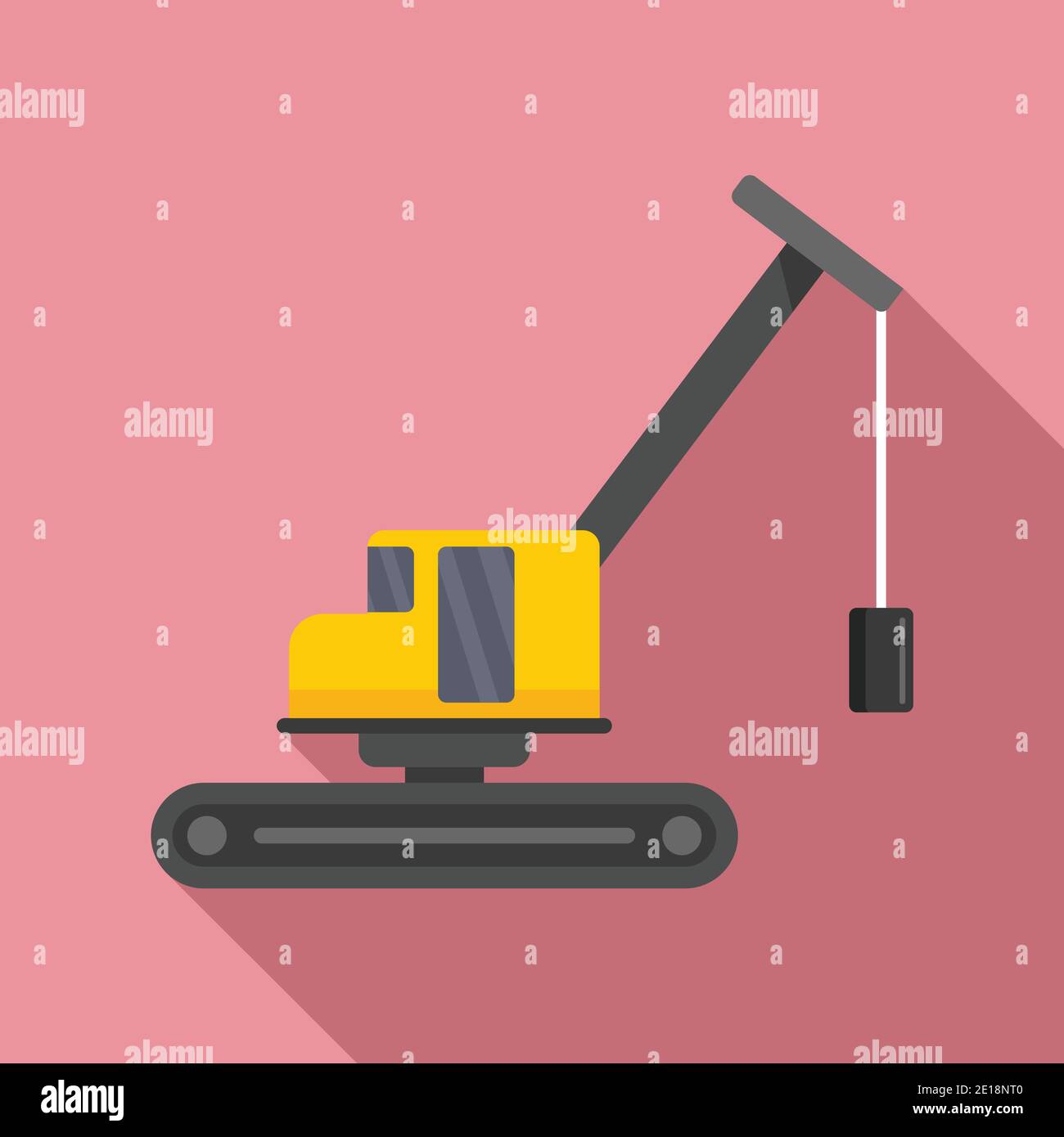 Demolition digger Stock Vector Images - Alamy