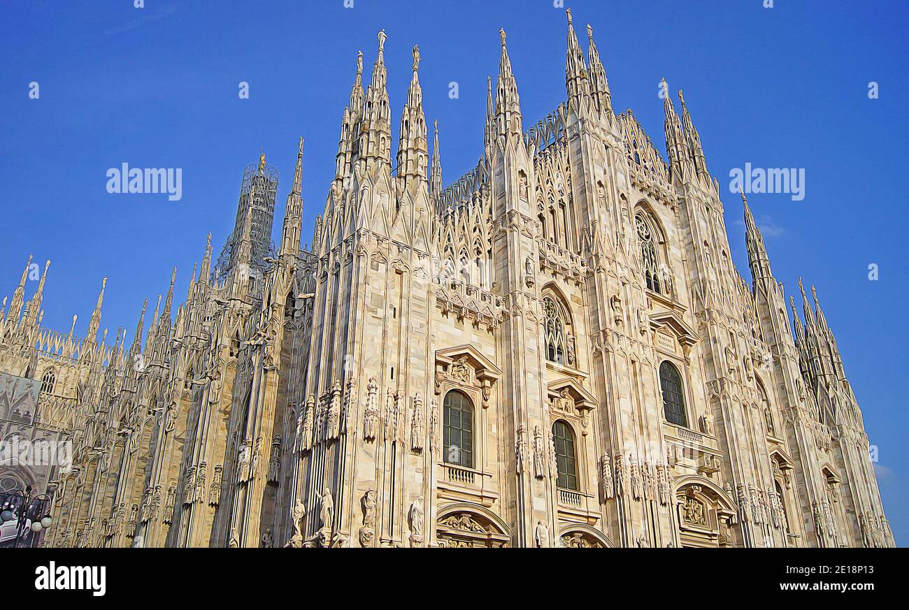 Milano illustration hi-res stock photography and images - Alamy