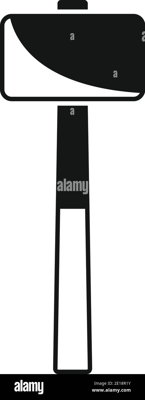 Sledge hammer icon, simple style Stock Vector