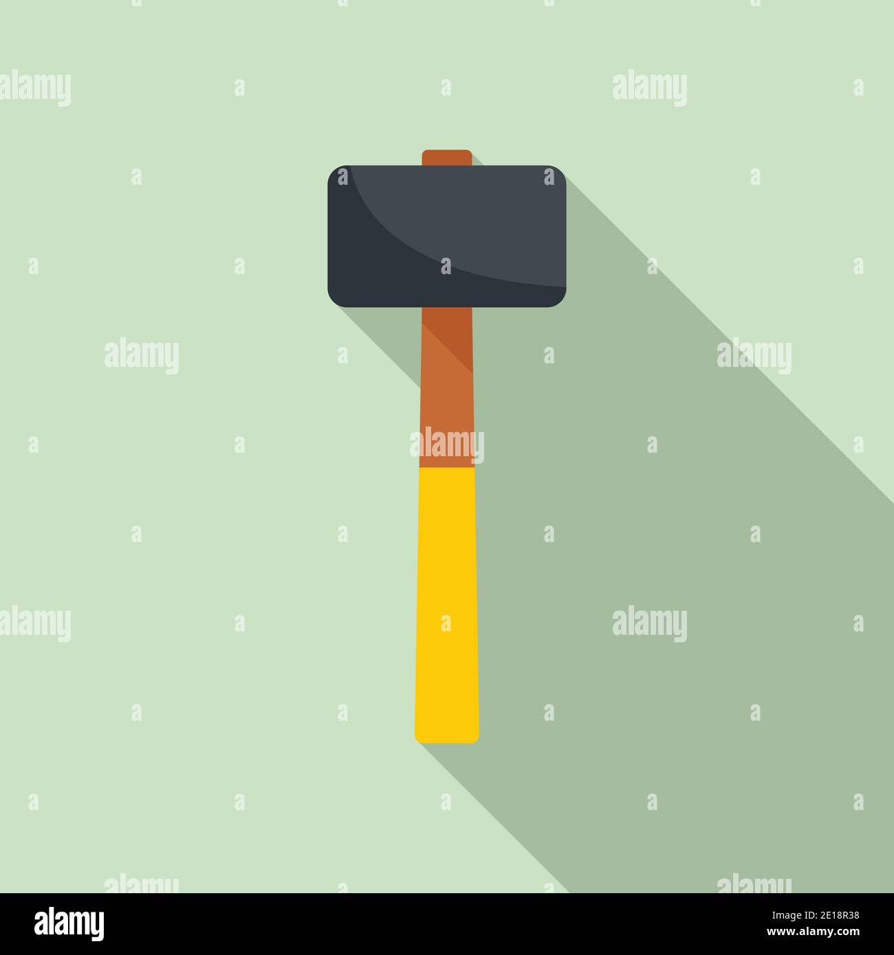 Sledge hammer icon, flat style Stock Vector Image & Art Alamy