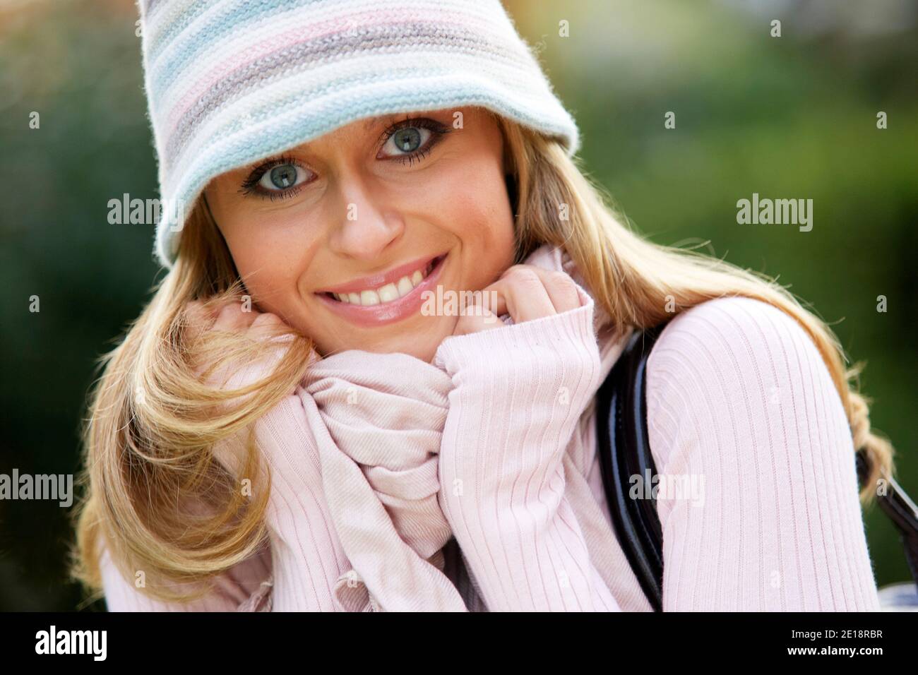 Beautiful woman outdoors Stock Photo