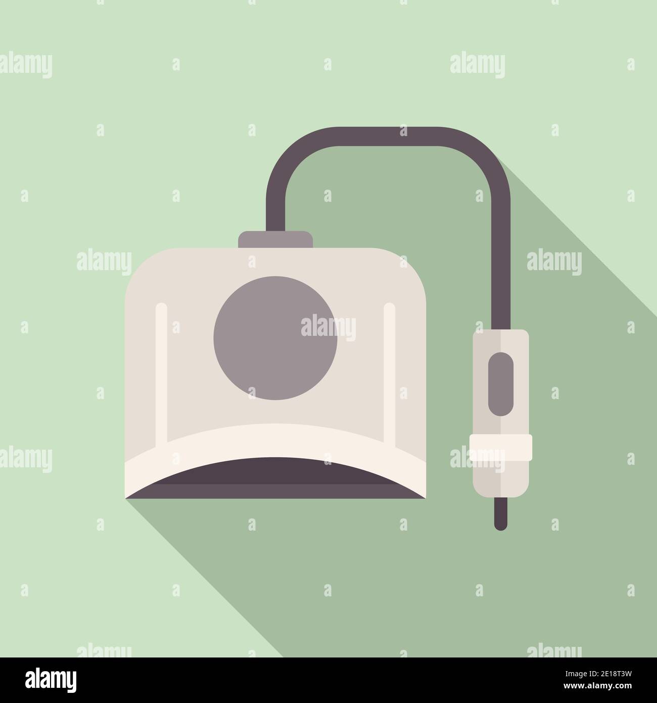 Manicurist device icon, flat style Stock Vector