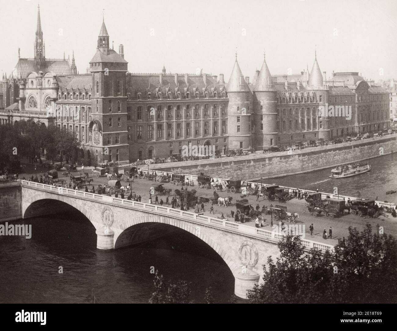 ▷ Painting PARIS, LA SEINE AU PONT NEUF by Euger