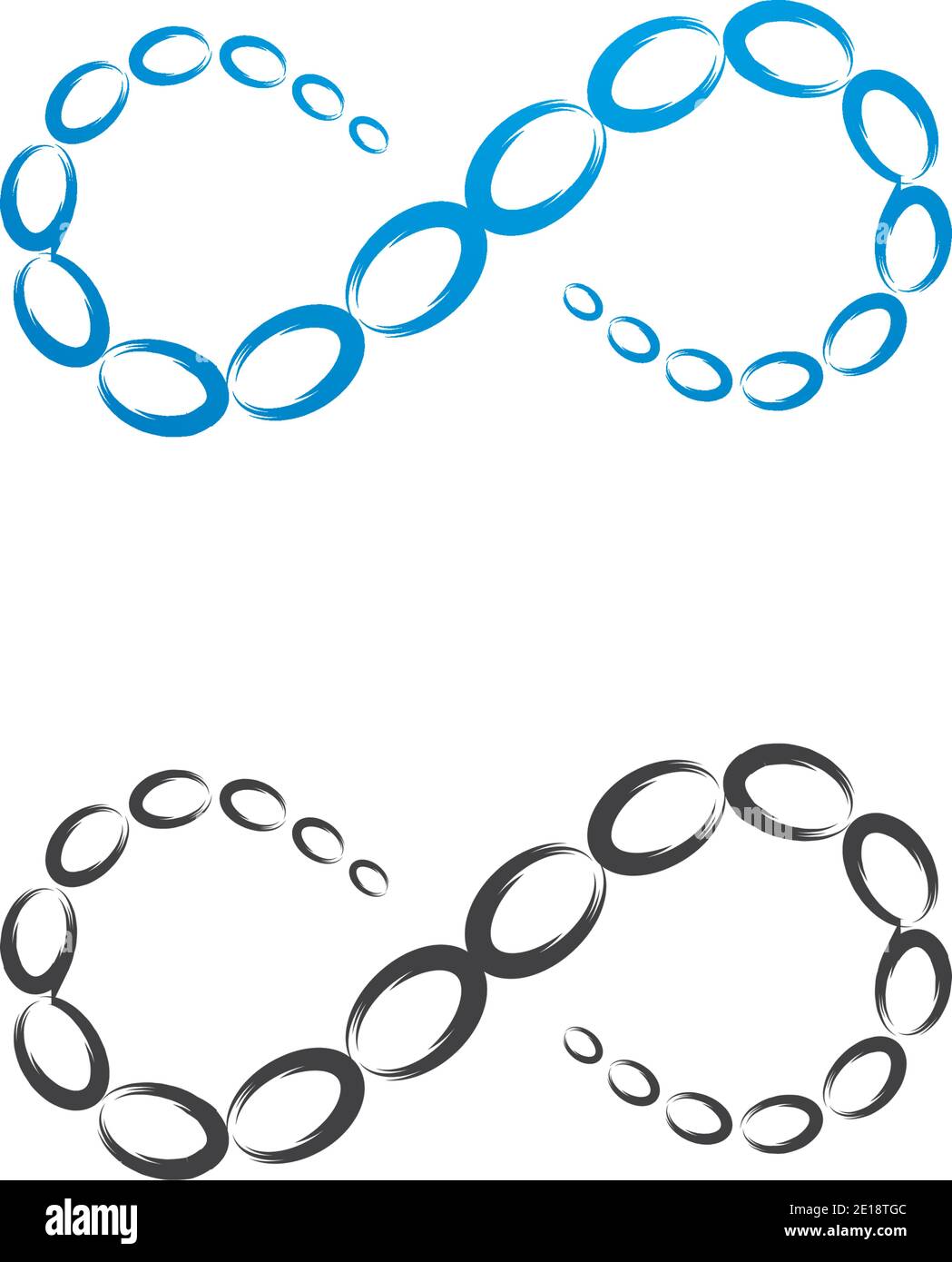 molecule infinity ilustration vector Stock Vector