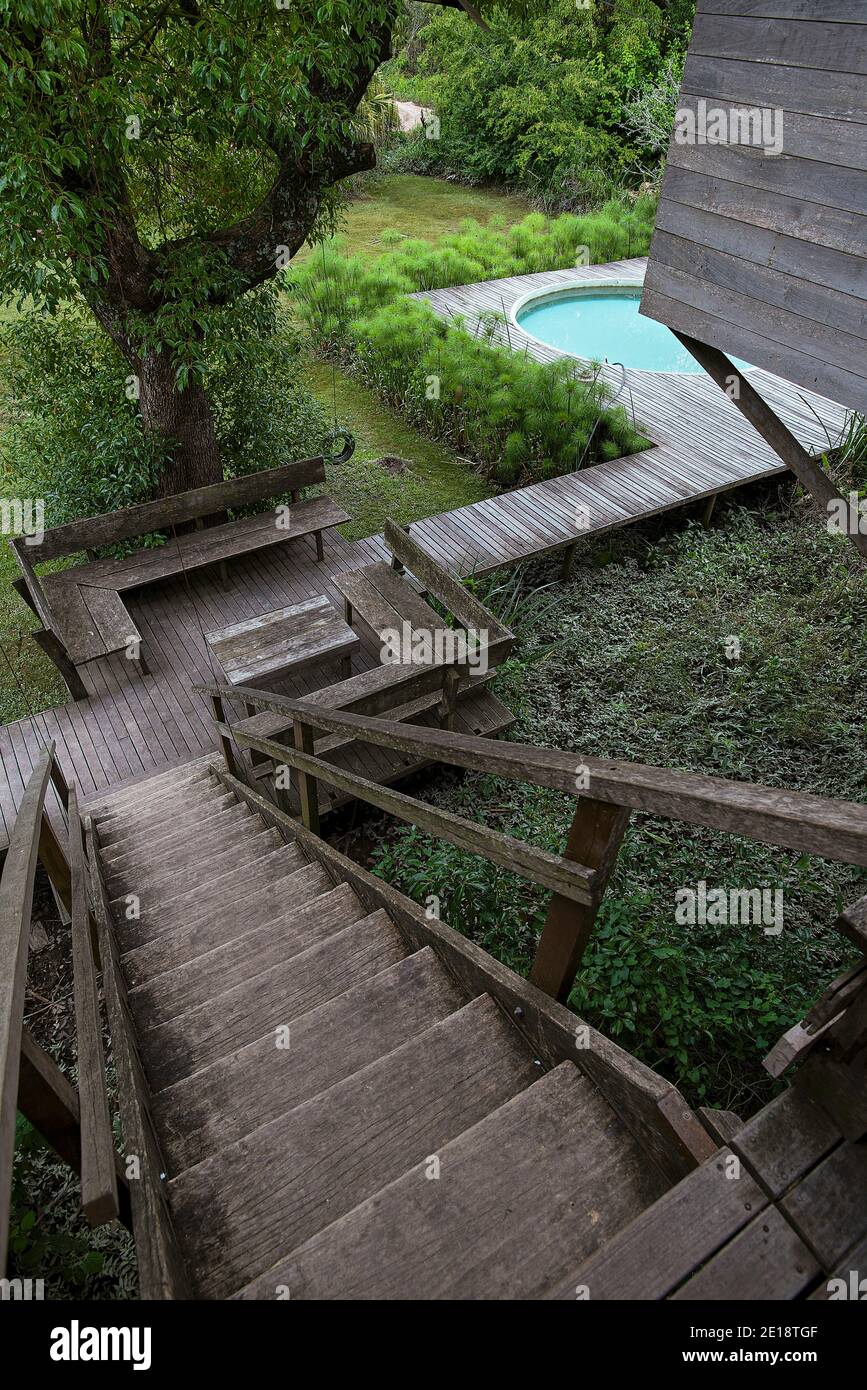 View of garden Stock Photo