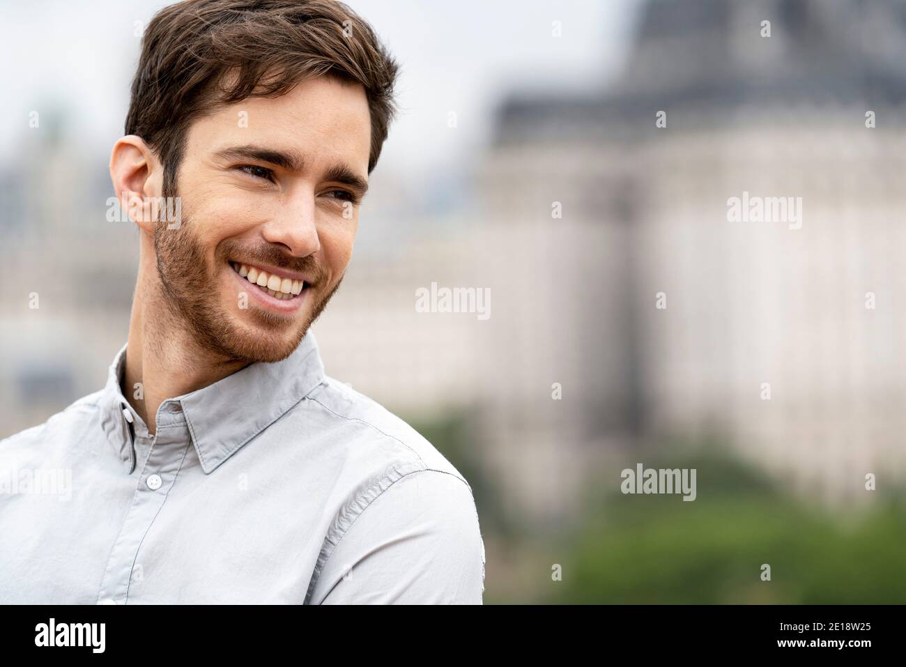 Smiling young man Stock Photo