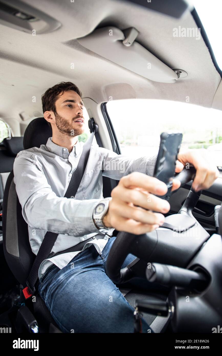 Young steering wheel hi-res stock photography and images - Alamy