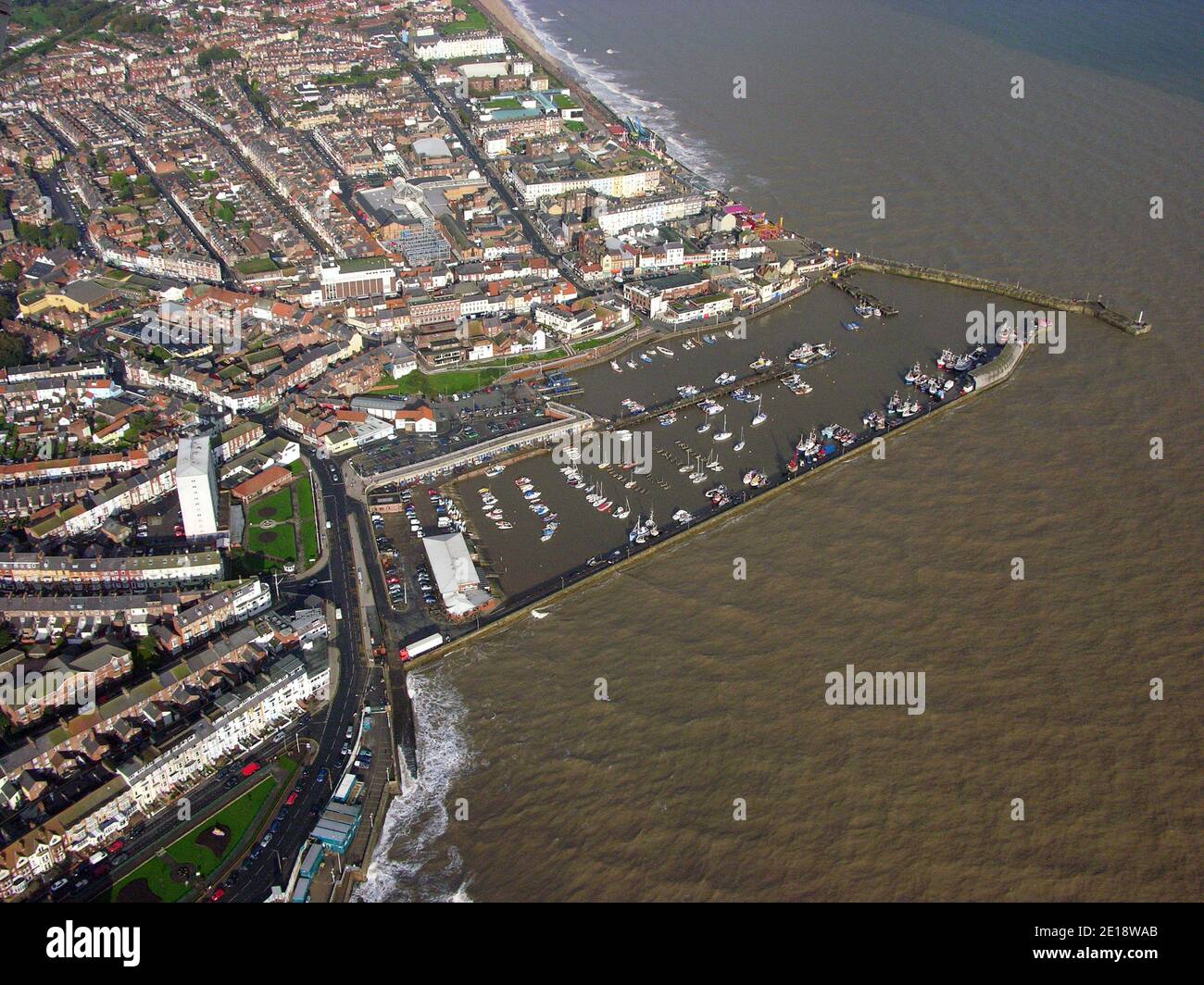 aerial view of Bridlington Harbour, East Yorkshire Stock Photo Alamy
