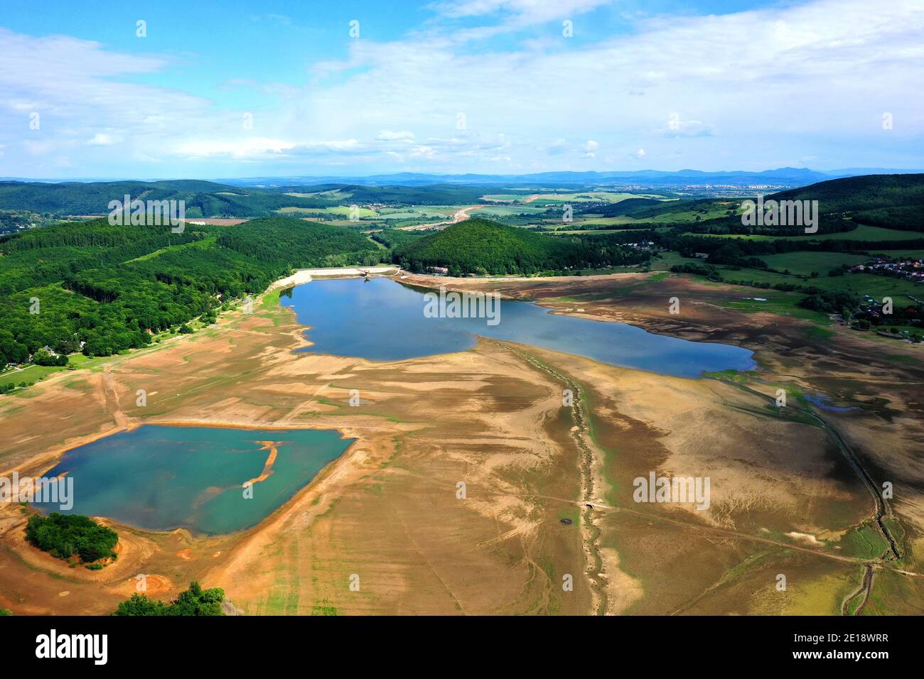 Aerial view of the Ruzina reservoir in Slovakia Stock Photo - Alamy