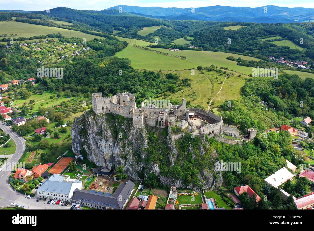 Aerial View Beckov Castle Slovakia Hi res Stock Photography And Images aerial-view-beckov-castle-slovakia-hi-res-stock-photography-and-images