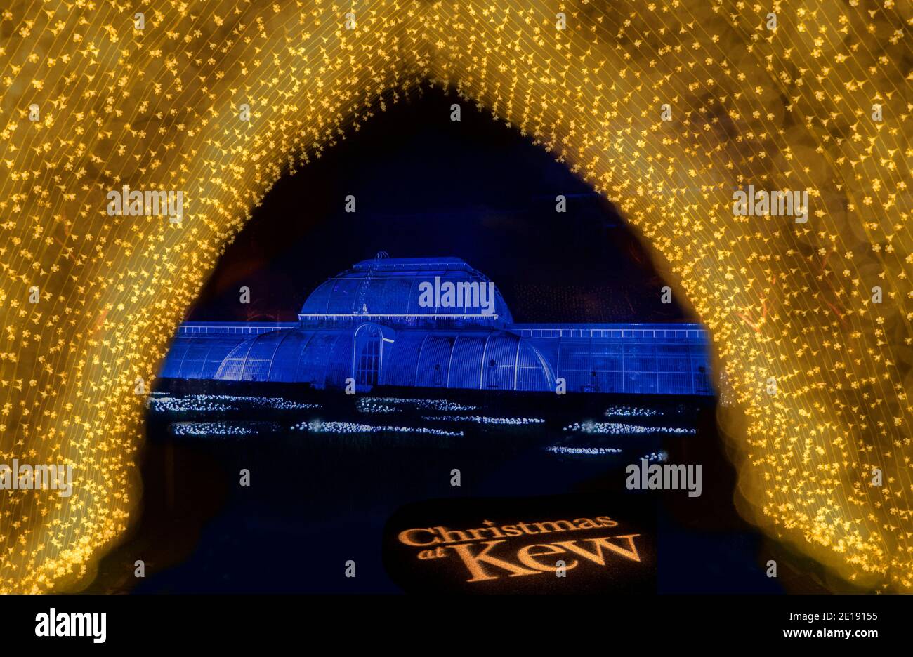 Kew Gardens Christmas light festival 2020 Stock Photo Alamy