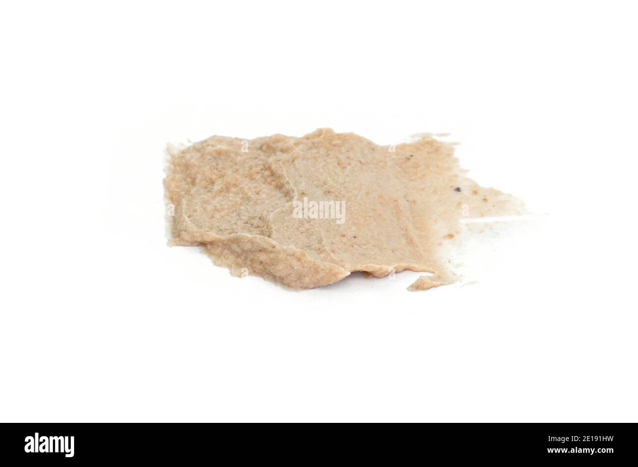 liver pate isolated on a white background Stock Photo