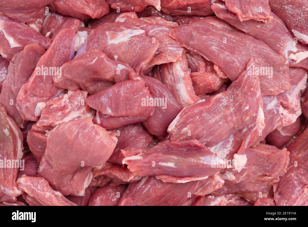 Raw lamb shoulder fillets Stock Photo