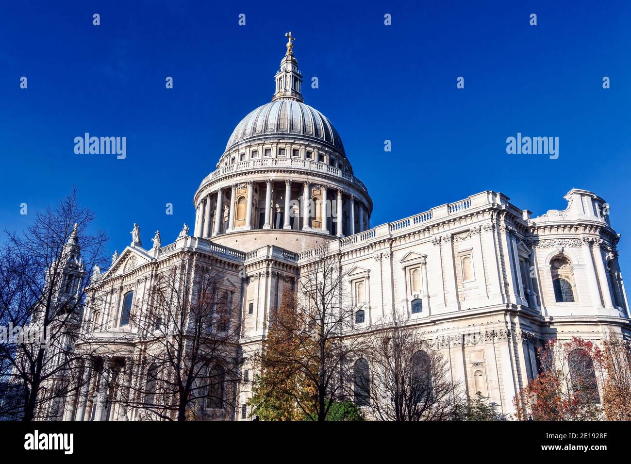 St Paul’s Cathedral  in London England UK built by Sir Christopher Wren which a popular tourism travel destination visitor landmark of the city stock Stock Photo