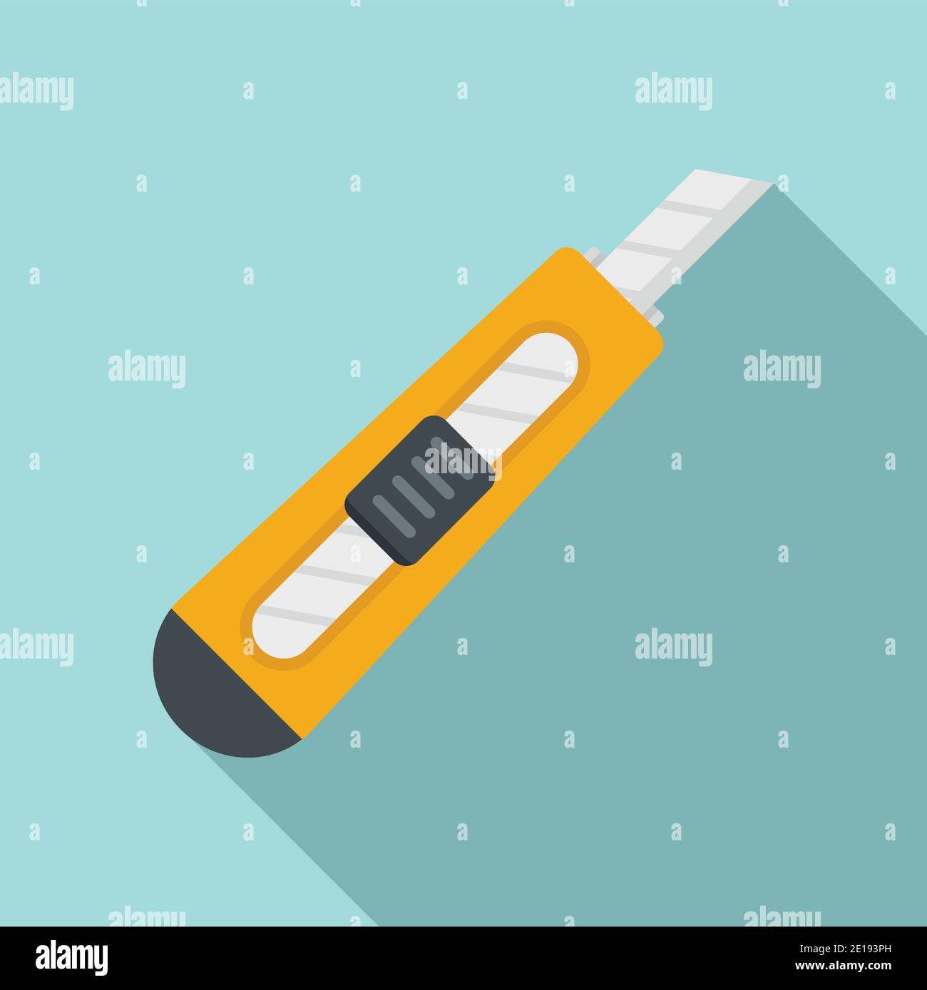 Cutter tool icon, flat style Stock Vector